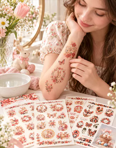 Les autocollants de tatouage papillon floral CreateFun sont maintenant disponibles en ligne