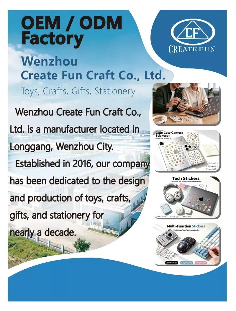 Wenzhou Create Fun Craft Co., Ltd. brille à l'Expo mondiale : une décennie d'innovation dans le domaine des autocollants personnalisés et des jouets DIY