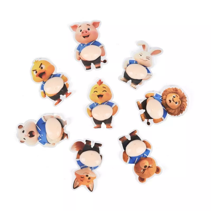 Autocollant gonflé aux fesses de pêche Squishy